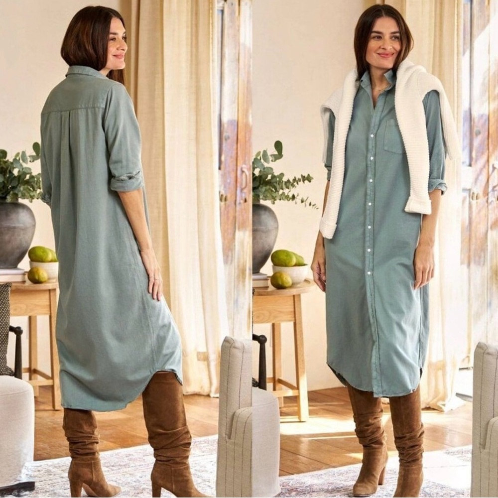 Frank & Eileen | Rory Dress | Sage | Large